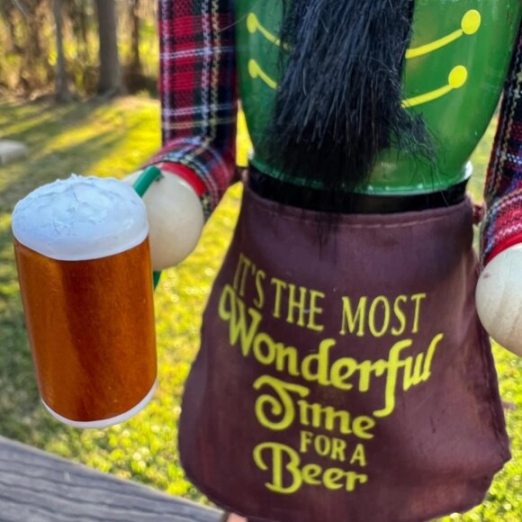 Wonderful Time for Beer Nutcracker St Patrick's Day or Christmas Decoration Gift - Picture 6 of 9